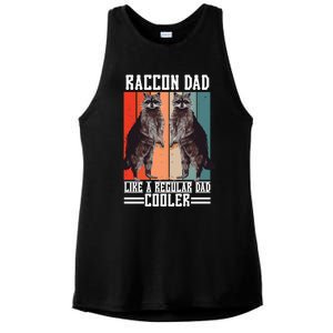 Raccon Dad Like A Regular Dad Cooler Gift Ladies PosiCharge Tri-Blend Wicking Tank