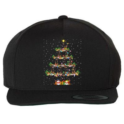 Rottweiler Dog Lover Xmas Lighting Rottweiler Christmas Tree Meaningful Gift Wool Snapback Cap