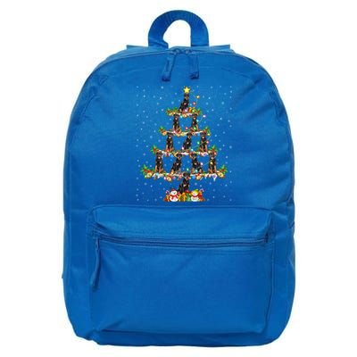 Rottweiler Dog Lover Xmas Lighting Rottweiler Christmas Tree Meaningful Gift 16 in Basic Backpack