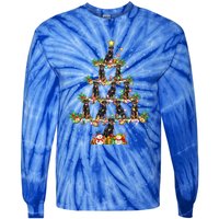 Rottweiler Dog Lover Xmas Lighting Rottweiler Christmas Tree Meaningful Gift Tie-Dye Long Sleeve Shirt