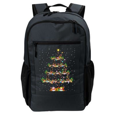 Rottweiler Dog Lover Xmas Lighting Rottweiler Christmas Tree Meaningful Gift Daily Commute Backpack