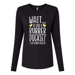 Rubber Duck Lover I Love Rubber Duckies Womens Cotton Relaxed Long Sleeve T-Shirt