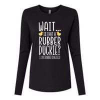 Rubber Duck Lover I Love Rubber Duckies Womens Cotton Relaxed Long Sleeve T-Shirt