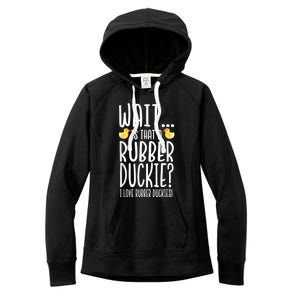 Rubber Duck Lover I Love Rubber Duckies Women's Fleece Hoodie