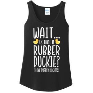 Rubber Duck Lover I Love Rubber Duckies Ladies Essential Tank