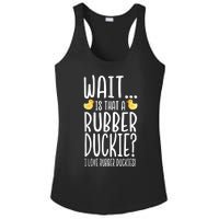 Rubber Duck Lover I Love Rubber Duckies Ladies PosiCharge Competitor Racerback Tank