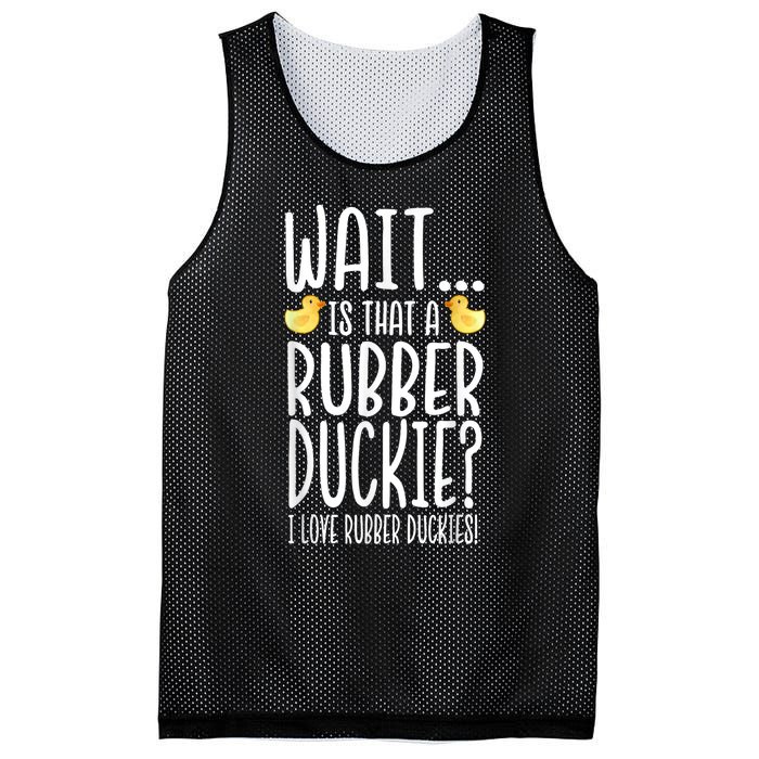 Rubber Duck Lover I Love Rubber Duckies Mesh Reversible Basketball Jersey Tank