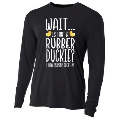 Rubber Duck Lover I Love Rubber Duckies Cooling Performance Long Sleeve Crew