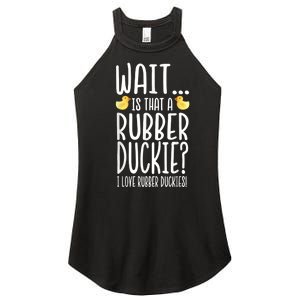 Rubber Duck Lover I Love Rubber Duckies Women's Perfect Tri Rocker Tank