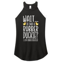 Rubber Duck Lover I Love Rubber Duckies Women's Perfect Tri Rocker Tank