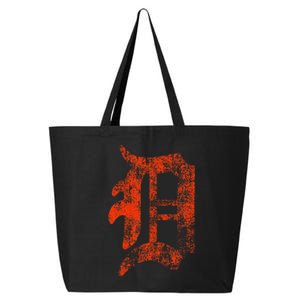 Retro Detroit Letter D Throwback Design 25L Jumbo Tote