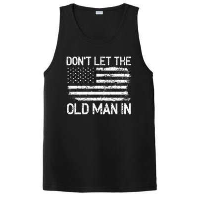 Retro Don't let the old man in vintage American Flag PosiCharge Competitor Tank