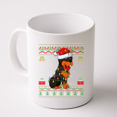 Rottweiler Dog Lover Matching Ugly Rottweiler Christmas Funny Gift Coffee Mug