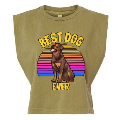 Rottweiler Dog Lover Funny Cute Best Dog Puppy Lover Gift Garment-Dyed Women's Muscle Tee