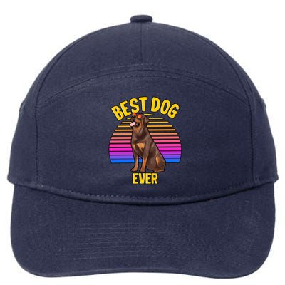 Rottweiler Dog Lover Funny Cute Best Dog Puppy Lover Gift 7-Panel Snapback Hat