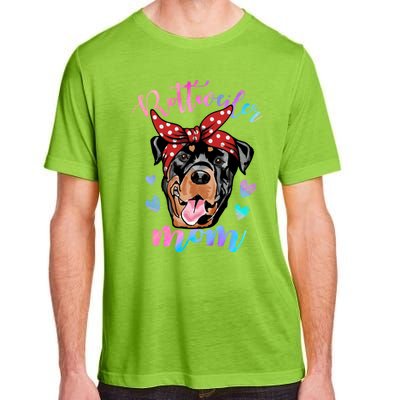 Rottweiler Dog Lover Funny Cute Mom Mama Mother Gift Adult ChromaSoft Performance T-Shirt