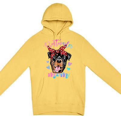 Rottweiler Dog Lover Funny Cute Mom Mama Mother Gift Premium Pullover Hoodie