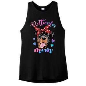 Rottweiler Dog Lover Funny Cute Mom Mama Mother Gift Ladies PosiCharge Tri-Blend Wicking Tank