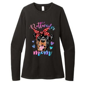 Rottweiler Dog Lover Funny Cute Mom Mama Mother Gift Womens CVC Long Sleeve Shirt