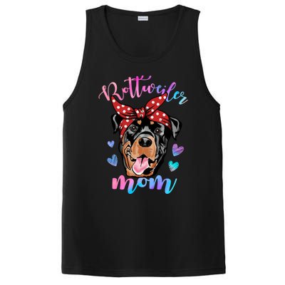 Rottweiler Dog Lover Funny Cute Mom Mama Mother Gift PosiCharge Competitor Tank