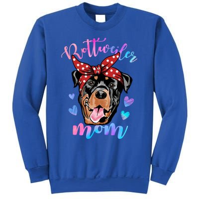 Rottweiler Dog Lover Funny Cute Mom Mama Mother Gift Sweatshirt