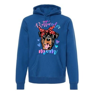 Rottweiler Dog Lover Funny Cute Mom Mama Mother Gift Premium Hoodie