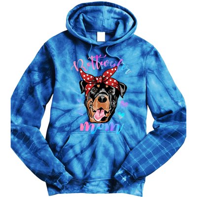 Rottweiler Dog Lover Funny Cute Mom Mama Mother Gift Tie Dye Hoodie