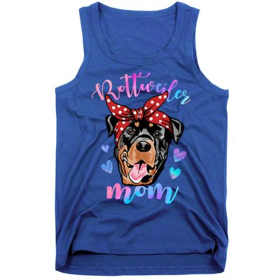 Rottweiler Dog Lover Funny Cute Mom Mama Mother Gift Tank Top