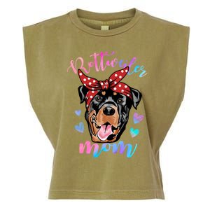 Rottweiler Dog Lover Funny Cute Mom Mama Mother Gift Garment-Dyed Women's Muscle Tee