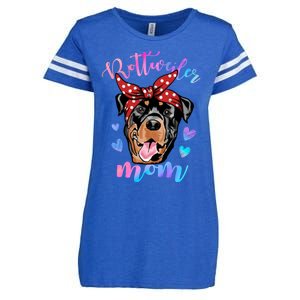 Rottweiler Dog Lover Funny Cute Mom Mama Mother Gift Enza Ladies Jersey Football T-Shirt