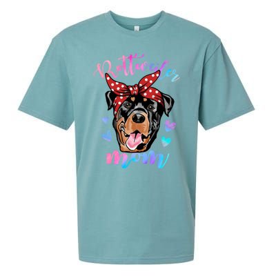 Rottweiler Dog Lover Funny Cute Mom Mama Mother Gift Sueded Cloud Jersey T-Shirt