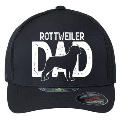 Rottweiler Dog Lover Funny Cute Puppy Dad Father Gift Flexfit Unipanel Trucker Cap