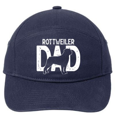 Rottweiler Dog Lover Funny Cute Puppy Dad Father Gift 7-Panel Snapback Hat