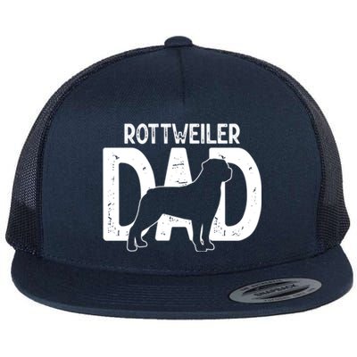 Rottweiler Dog Lover Funny Cute Puppy Dad Father Gift Flat Bill Trucker Hat