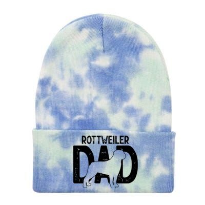 Rottweiler Dog Lover Funny Cute Puppy Dad Father Gift Tie Dye 12in Knit Beanie