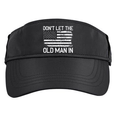 Retro Don't let the old man in vintage American Flag Adult Drive Performance Visor