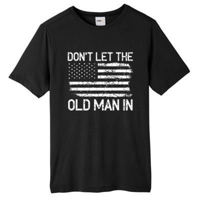 Retro Don't let the old man in vintage American Flag Tall Fusion ChromaSoft Performance T-Shirt