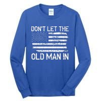 Retro Don't let the old man in vintage American Flag Tall Long Sleeve T-Shirt