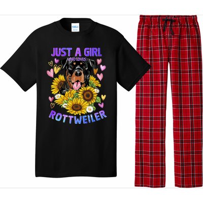 Rottweiler Dog Lover Funny Cute Puppy Gift Pajama Set