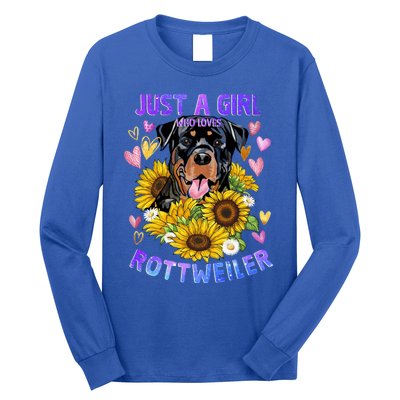 Rottweiler Dog Lover Funny Cute Puppy Gift Long Sleeve Shirt