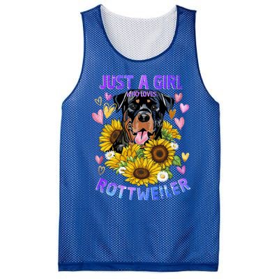 Rottweiler Dog Lover Funny Cute Puppy Gift Mesh Reversible Basketball Jersey Tank