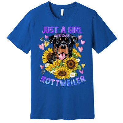 Rottweiler Dog Lover Funny Cute Puppy Gift Premium T-Shirt