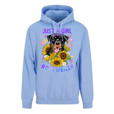 Rottweiler Dog Lover Funny Cute Puppy Gift Unisex Surf Hoodie