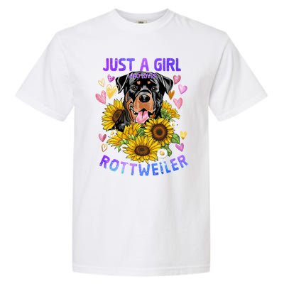 Rottweiler Dog Lover Funny Cute Puppy Gift Garment-Dyed Heavyweight T-Shirt