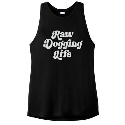 Raw Dogging Life Ladies PosiCharge Tri-Blend Wicking Tank