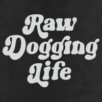 Raw Dogging Life 7 Panel Mesh Trucker Snapback Hat