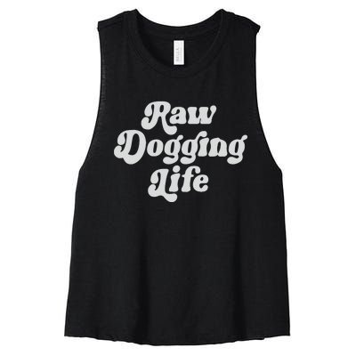 Raw Dogging Life Women's Racerback Cropped Tank