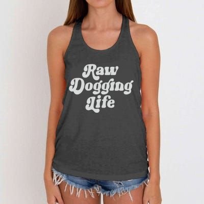 Raw Dogging Life Women's Knotted Racerback Tank