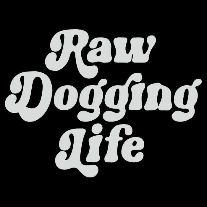 Raw Dogging Life Cropped Pullover Crew