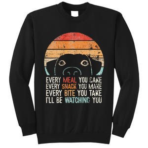 Retro Dog Lover Black Cotton Blend Funny & Classic Fit For Kids Sweatshirt